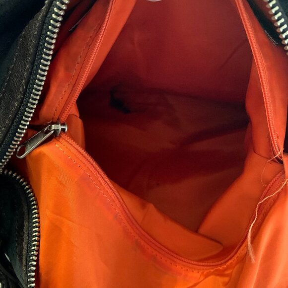 Tano Leather Black/Brown Convertible Shoulder Bag - Picture 8 of 8